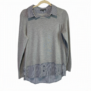 𝅺ADRIANNA Papell Fooler Grey Sweater